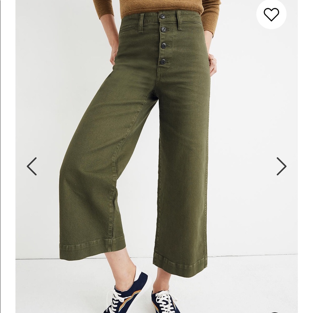 Madewell Emmett Wide Leg Crop Pants